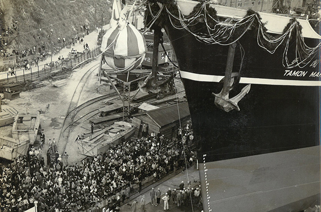 Launching of the Tamon Maru